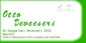otto devecseri business card